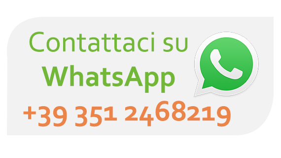 Chiamaci su WhatsApp +393512468219