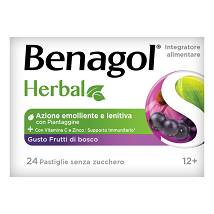 BENAGOL HERBAL FRUTTI DI BOSCO 24 PASTIGLIE