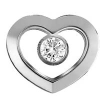 BJT206 ORECCHINI HEART SOLI SS
