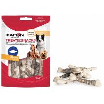 Cam Snack Forma Di Osso Riv Pelle Di Pesce (14Pz) 7,5Cm 80Gr Ae070