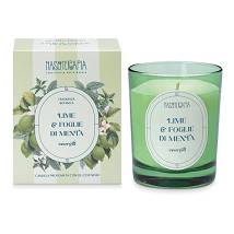 CANDELA 180G LIME/FOGLIE/MENTA