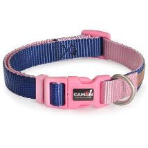 Collare Regolabile Bicolor Blu e Rosa