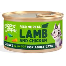 Edgard&Cooper - Cat Adult Chunks Agnello e Pollo Bocconcini in Salsa
