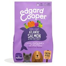 Edgard&Cooper - Puppy Carne Fresca di Salmone e Tacchino Allevato a Terra Senza Cereali - 7kg
