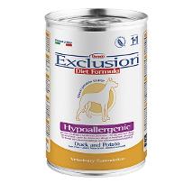 EXCLUSION HYPOALLERGENIC DIET PER CANI CON ANATRA E PATATE BARATTOLO 200 G