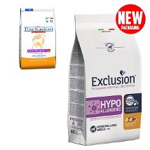 EXCLUSION HYPOALLERGENIC DIET PER CANI CON ANATRA E PATATE MEDIUM LARGE BREED SACCO 2 KG
