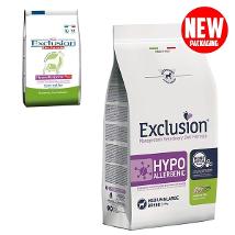 EXCLUSION HYPOALLERGENIC DIET PER CANI CON INSETTI E PISELLI MEDIUM LARGE BREED SACCO 12 KG