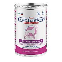 EXCLUSION HYPOALLERGENIC DIET PER CANI CON MAIALE E PISELLI BARATTOLO 400 G