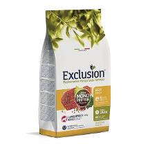 EXCLUSION MEDITERRANEO MONOPROTEIN PER CANI ADULT LARGE BREED CON MANZO 12 KG