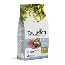 EXCLUSION MEDITERRANEO MONOPROTEIN PER CANI PUPPI PUPPY SMALL BREED CON TONNO 2 KG