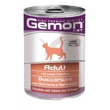 Gemon Cat Bocconi Adult Salmone Gamberetti 415Gr