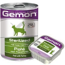 Gemon Cat Pate Sterilized Tacchino 400Gr