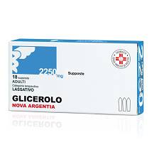 GLICEROLO NOVA ARGENTIA Adulti 2250 mg Supposte (18 supposte)