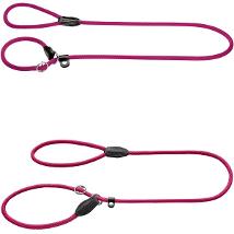 H 61530 Retriever-Leash Freestyle 10/120 Rope Raspberry With Stropping