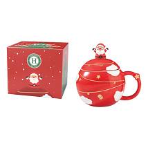 HANDY XMAS BALLMUG RED 350ML