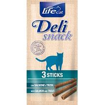 Life Cat Deli Snack Salmone/Trota Stick 3X5Gr