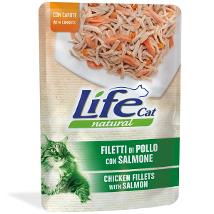 Life Cat Natural Adult Salmone e Carote