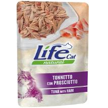 Life Cat Natural Adult Tonnetto con Prosciutto