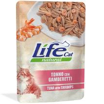 Life Cat Natural Adult Tonno con Gamberetti