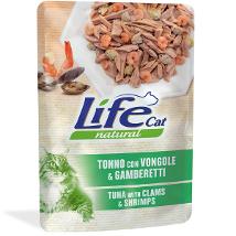 Life Cat Natural Adult Tonno con Vongole e Gamberetti