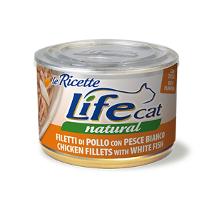 Life Cat Ricette Pollo Con Pesce Bianco 150Gr 102411