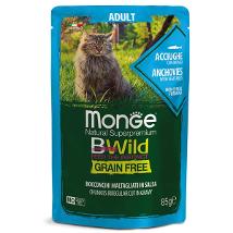 Monge Cat Bwild Adult Acciughe/Ortaggi 85Gr Buste