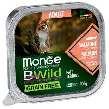 Monge Cat Bwild Adult Salmone/Ortaggi 100Gr Vaschetta