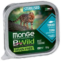 Monge Cat Bwild Sterilizzato Tonno/Ortaggi 100Gr Vaschetta