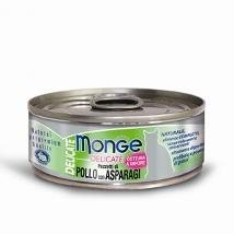 Monge Cat Delicate Pollo Pezzetti Asparagi 80Gr Lattina