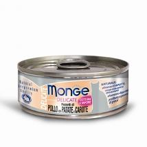 Monge Cat Delicate Pollo Pezzetti Patate Carote 80Gr Lattina