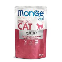 Monge Cat Grill Adult Sterilised Vitello 85Gr Buste