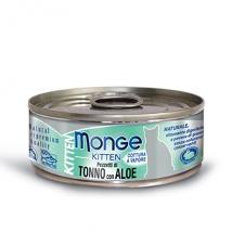 Monge Cat Jelly Kitten Tonno Bonito Pezzetti Aloe 80Gr Lattina In Gelatina Minsan 971621610