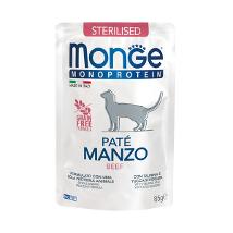Monge Cat Monoprotein Sterilised Pate' Manzo 85Gr Buste