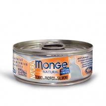 Monge Cat Nat Tonno Pacifico Salmone 80Gr Lattina Minsan 971621634