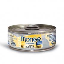 Monge Cat Nat Tonno Pollo Petto Mais 80Gr Lattina