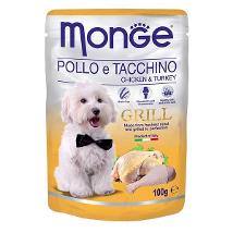 Monge Dog Grill Pollo Tacchino 100Gr Buste