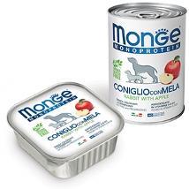 Monge Dog Monoproteico Frutta Coniglio E Mela 150Gr Vaschetta