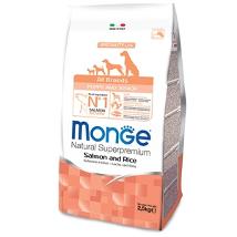 Monge Dog Puppy Junior Salmone Riso 12Kg All Breeds