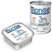 Monge Dog Solo Anatra 150Gr Vaschetta Minsan 971621519