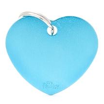My Family Basic Cuore Piccolo Azzurro Mfb70 Alluminio