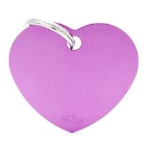 My Family Basic Cuore Piccolo Viola Mfb71 Alluminio