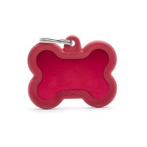 My Family Hushtag Osso Alluminio Rosso Gomma Rossa Hta01Red