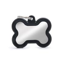 My Family Hushtag Osso Ottone Cromato Gomma Nera Htb01Black
