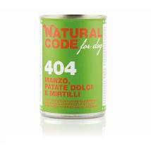 Natural Code Dog 404 Manzo Patate Dolci D Mirtilli 400Gr Monoproteico 1604 Pate' Minsan 975442233