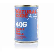 Natural Code Dog 405 Maiale Con Piselli  400Gr Monoproteico 1604 Pate' Minsan 975442245