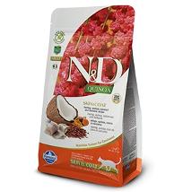 N&D Cat Quinoa Skin&Coat Harring 300Gr  Grain Free Aringhe Quinoa Cocco E Curcuma