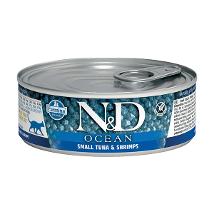 N&D Cat Um Ocean Sea Small Tuna &  Shrimps 80Gr