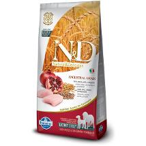 N&D Dog Anc Light Med/Maxi Pollo Melograno 12Kg Low Grain Pnd120072I Minsan 927184046