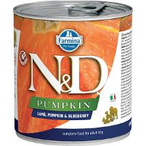 N&D Dog Um Puppy Lamb & Pumpkin  & Blueberry 285Gr