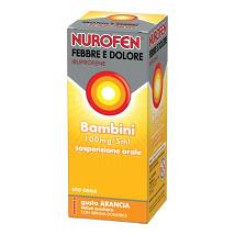 Nurofen Febbre Dolore Bambini 100mg/5ml Arancia 150ml